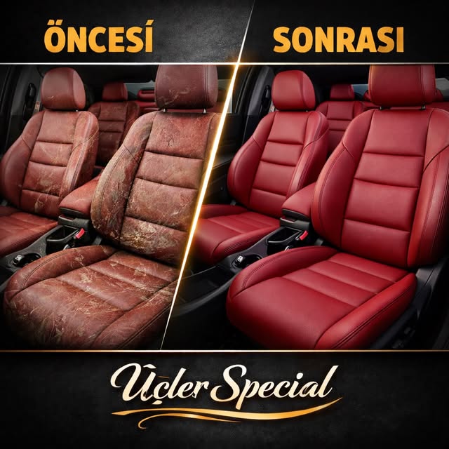 Üçler Special paylaşımından koltukların önce ve sonra görünümü